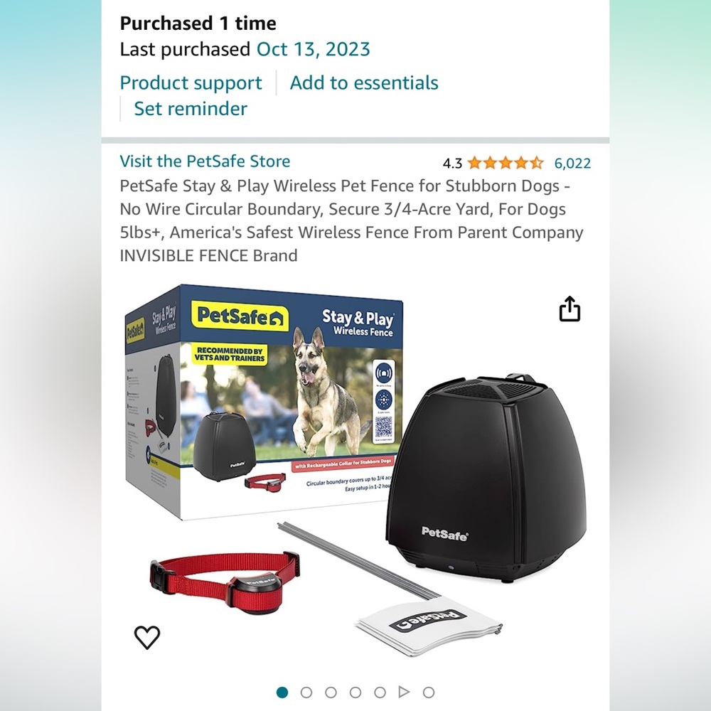 Petsafe Stubborn Dog Wireless Fence Kit